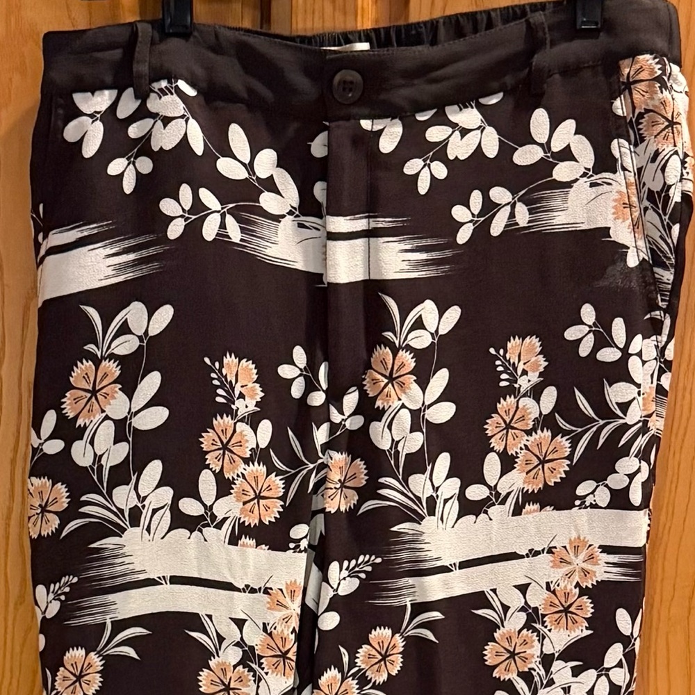 Anthropologie Elevenses Floral Joggers Pants Size Large - Picture 4 of 8
